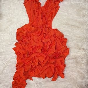 Off Shoulder Ruffle Sleeveless Dress